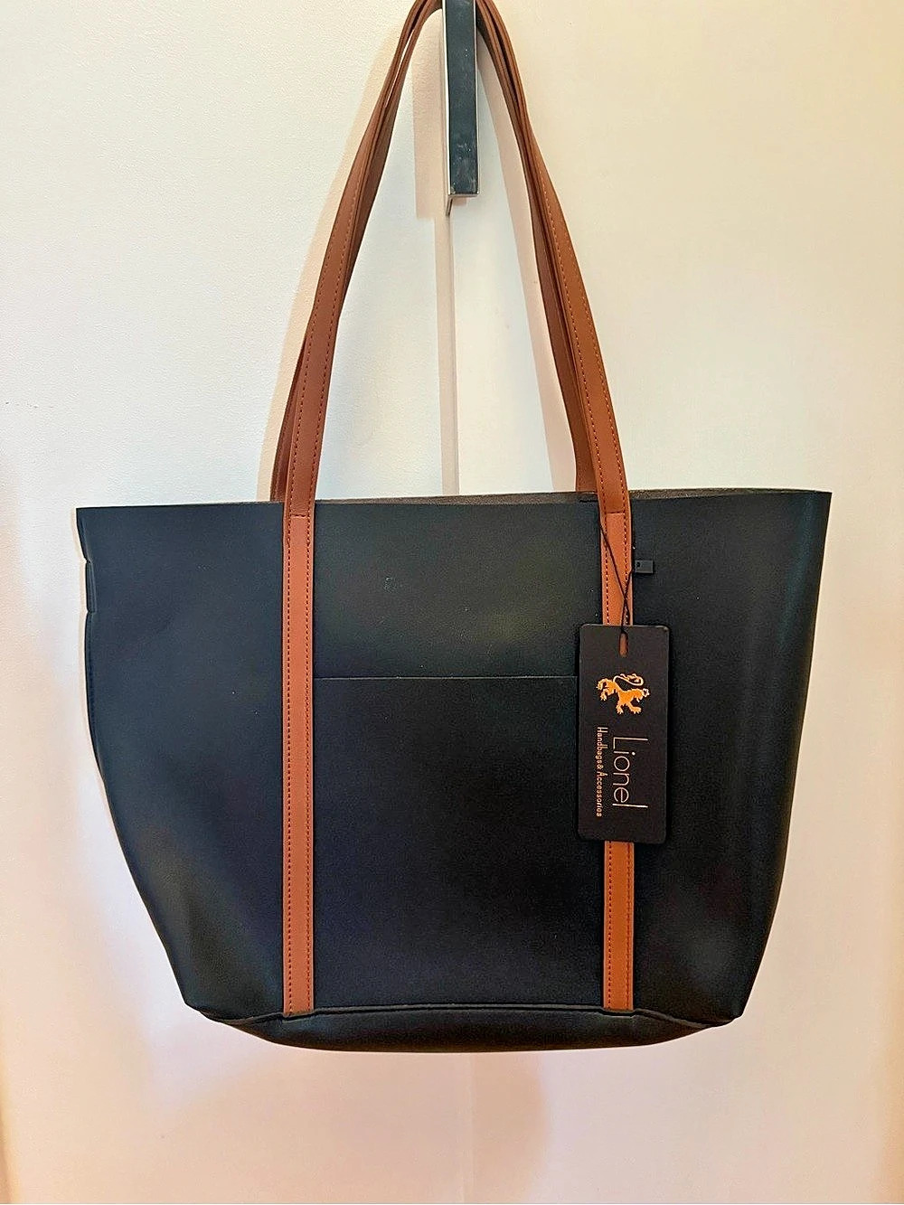 Lionel Tote Bag in Black & Brown New with Tags